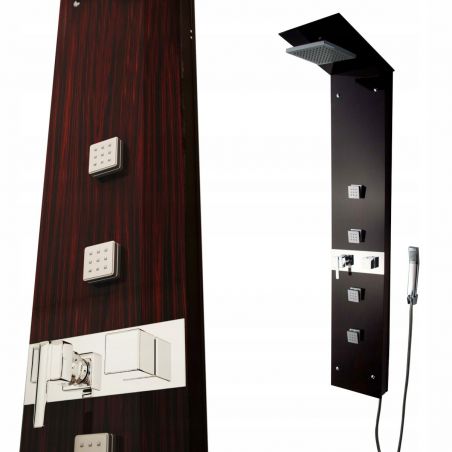Panel dus cu hidromasaj , sticla wenge, CF-7059
