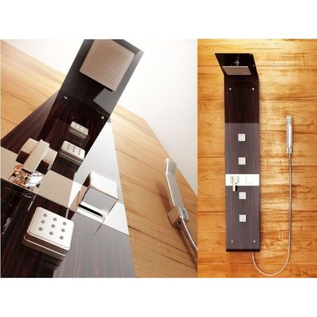 Panel dus cu hidromasaj , sticla wenge, CF-7059
