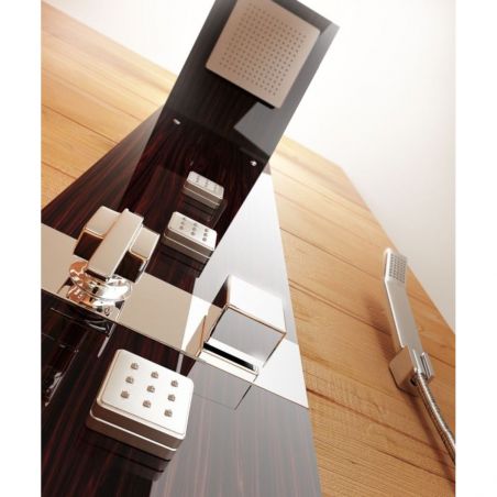 Panel dus cu hidromasaj , sticla wenge, CF-7059