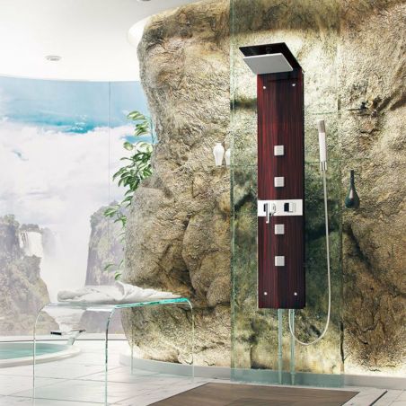 Panel dus cu hidromasaj , sticla wenge, CF-7059