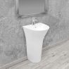 Lavoar stativ EGO Rita Slim, Alb, lucios, 48x42x83 cm, montaj podea, ceramica sanitara, cu gaura baterie si preaplin Lavoar stativ EGO Rita Slim, Alb, lucios, 48x42x83 cm, montaj podea, ceramica sanitara, cu gaura baterie si preaplin