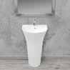 Lavoar stativ EGO Rita Slim, Alb, lucios, 48x42x83 cm, montaj podea, ceramica sanitara, cu gaura baterie si preaplin Lavoar stativ EGO Rita Slim, Alb, lucios, 48x42x83 cm, montaj podea, ceramica sanitara, cu gaura baterie si preaplin