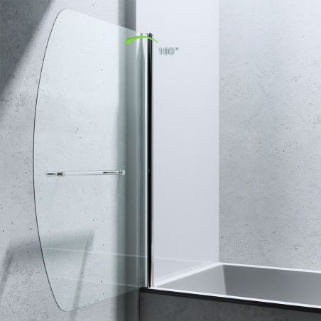 Paravan cada EGO-112, sticla securizata, Transparent sau Mat, 94x140 cm