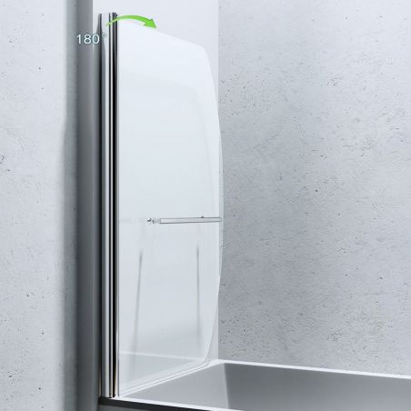 Paravan cada EGO-112, sticla securizata, Transparent sau Mat, 94x140 cm