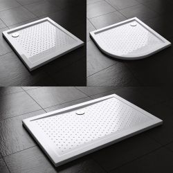 Cadita dus EGO-L, 4 cm inaltime, acril sanitar anti-derapant, latimi intre 70 si 140 cm