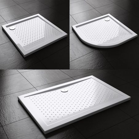 Cadita dus EGO-L, 4 cm inaltime, acril sanitar anti-derapant, latimi intre 70 si 140 cm