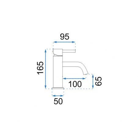 Baterie lavoar REA Lun Gold Matt, Resigilat, montaj pe lavoar, perlator, finisaj gold mat