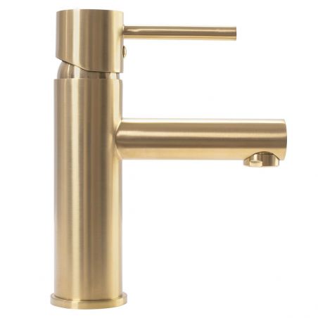 Baterie lavoar REA-Tess, montaj pe chiuveta, perlator, finisaj Gold Mat