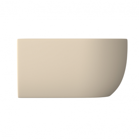 Vas bideu EGO Michael, 49x36 cm, Jasmine semi-mat, Power Colour, montaj suspendat, cu preaplin