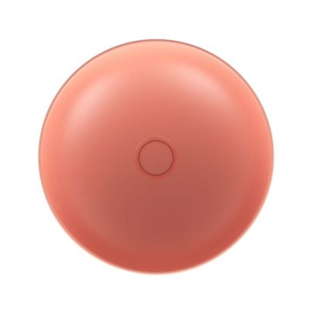Lavoar EGO Michael, 38x13.6 cm, Roz Somon, Power Colour, semi-mat, montaj pe blat, ceramica sanitara de inalta calitate