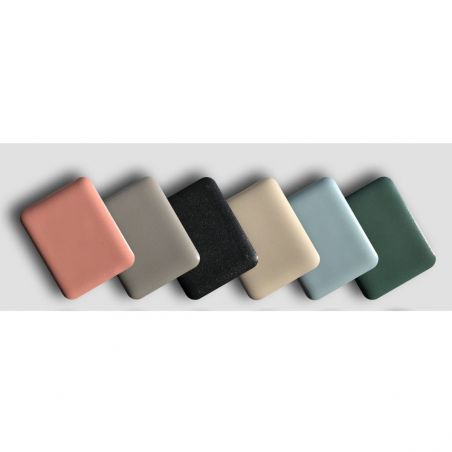 Lavoar EGO Michael, 38x13.6 cm, Albastru, Power Colour, semi-mat, montaj pe blat, ceramica sanitara de inalta calitate