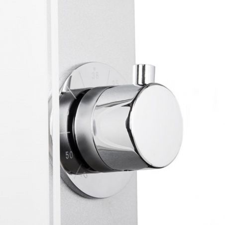Panel premium din sticla securizata, design deosebit cu baterie laterala, Termostat, Hidromasaj, Ego-427