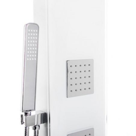 Panel premium din sticla securizata, design deosebit cu baterie laterala, Termostat, Hidromasaj, Ego-427