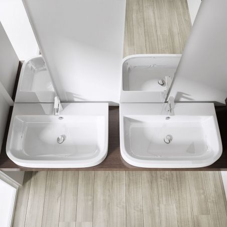 Lavoar EGO-5021, ceramica sanitara, montaj pe blat sau suspendat, 80x48 cm