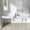 Lavoar EGO-5021, ceramica sanitara, montaj pe blat sau suspendat, 80x48 cm