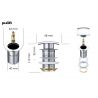 Ventil EGO PU03 si PU06, push-up open, cu sau fara preaplin, design deosebit Ventil EGO PU03 si PU06, push-up open, cu sau fara preaplin, design deosebit
