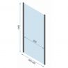 Cabina dus REA-Slide Black, perete fix si usa Glisanta, sticla securizata 6 mm, 100 x 150 x 195 cm, Easy Clean Cabina dus REA-Slide Black, perete fix si usa Glisanta, sticla securizata 6 mm, 100 x 150 x 195 cm, Easy Clean