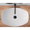 Lavoar REA Tango, Alb, lucios, 56.5x40.5 cm, montaj pe blat, ceramica sanitara Lavoar REA Tango, Alb, lucios, 56.5x40.5 cm, montaj pe blat, ceramica sanitara