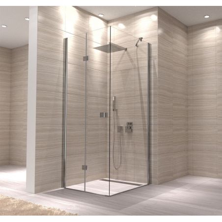 Cabina MY SPACE, perete fix si o usa Pliabila la perete, Easy Clean, dimensiune: 70x70x190 cm