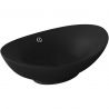 Lavoar EGO 818, Negru, mat, 59x38.3 cm, montaj pe blat, ceramica sanitara, cu preaplin Lavoar EGO 818, Negru, mat, 59x38.3 cm, montaj pe blat, ceramica sanitara, cu preaplin