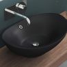 Lavoar EGO 818, Negru, mat, 59x38.3 cm, montaj pe blat, ceramica sanitara, cu preaplin Lavoar EGO 818, Negru, mat, 59x38.3 cm, montaj pe blat, ceramica sanitara, cu preaplin