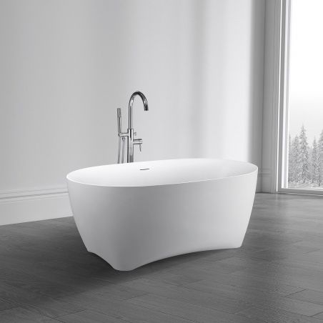 Cada Freestanding EGO Haiti, 170x78 cm, acril sanitar, alb lucios, design Minimalist