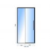 Usa de dus, REA-SOL Gold, 120 cm, Glisanta, Sticla securizata transparenta 6mm Usa de dus, REA-SOL Gold, 120 cm, Glisanta, Sticla securizata transparenta 6mm