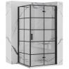Cabina dus REA-Molier Black, perete fix si usa pliabila, sticla securizata 6 mm, 80-90 x 90 x190 cm, Easy Clean Cabina dus REA-Molier Black, perete fix si usa pliabila, sticla securizata 6 mm, 80-90 x 90 x190 cm, Easy Clean