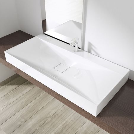 Lavoar EGO-810, compozit marmura, montaj pe blat sau suspendat, 60,80 sau 100 x 48 cm