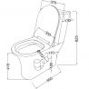 Vas wc EGO-304T, Alb, montaj pe podea, capac Silent Close, ceramica sanitara, 65x39 cm Vas wc EGO-304T, Alb, montaj pe podea, capac Silent Close, ceramica sanitara, 65x39 cm