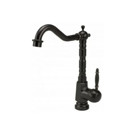 Baterie lavoar REA Bona OLD BLACK, montaj pe  blat, finisaj Negru Mat