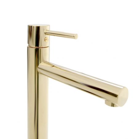Baterie REA-TESS Gold, montaj pe blat, design deosebit, Perlator
