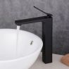 Baterie lavoar EGO-SON BLACK, design minimalist, Negru mat, aerator, montaj pe blat Baterie lavoar EGO-SON BLACK, design minimalist, Negru mat, aerator, montaj pe blat