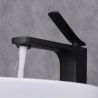 Baterie lavoar EGO-SON BLACK, design minimalist, Negru mat, aerator, montaj pe blat Baterie lavoar EGO-SON BLACK, design minimalist, Negru mat, aerator, montaj pe blat