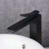 Baterie lavoar EGO-SON BLACK, design minimalist, Negru mat, aerator, montaj pe blat Baterie lavoar EGO-SON BLACK, design minimalist, Negru mat, aerator, montaj pe blat