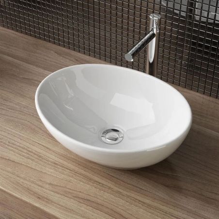 Baterie lavoar Tess, montaj pe blat, pipa de 17 cm inalta, perlator, finisaj crom