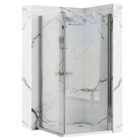 Cabina Maxim, usa Batanta si un perete fix, 80x80 sau 90x90 cm, sticla 6 mm
