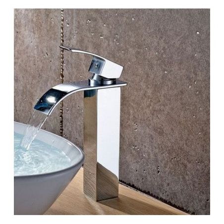 Baterie lavoar FALCON 30 cm, tip cascada, montaj pe blat, finisaj crom