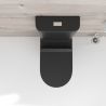 Vas WC EGO Dario Rimless, rezervor inclus, 2 piese, Negru mat, Power Colour, montaj podea, capac duroplast slim soft-close