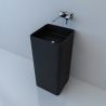 Lavoar stativ EGO Bufon, Negru mat, Power Colour, 40x40x85 cm, montaj pe podea, ceramica sanitara