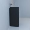 Lavoar stativ EGO Bufon, Negru mat, Power Colour, 40x40x85 cm, montaj pe podea, ceramica sanitara