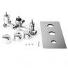 Baterie dus EGO-C3RT3, 3 functii, Termostat, montaj incastrat, finisaj crom Baterie dus EGO-C3RT3, 3 functii, Termostat, montaj incastrat, finisaj crom