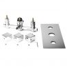 Baterie dus EGO-C2ST3, 2 functii, Termostat, montaj incastrat, finisaj crom Baterie dus EGO-C2ST3, 2 functii, Termostat, montaj incastrat, finisaj crom