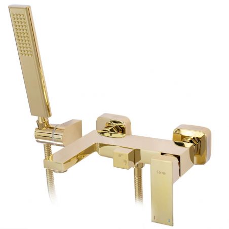 Baterie cada REA Fenix Gold, montaj pe perete, finisaj auriu, design modern