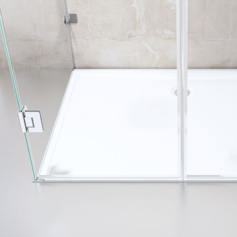 Cabina EGO-40, 3 laturi, usi Batante deschidere 180 grade, sticla 8 mm, diferite dimensiuni