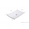 Lavoar EGO 5096, Alb, lucios, 60x40 cm, montaj pe blat, ceramica sanitara Lavoar EGO 5096, Alb, lucios, 60x40 cm, montaj pe blat, ceramica sanitara