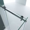 Cabina EGO-17-2, perete fix si usa Glisanta, sticla securizata 8 mm, fara profile metalice, dimensiuni la alegere Cabina EGO-17-2, perete fix si usa Glisanta, sticla securizata 8 mm, fara profile metalice, dimensiuni la alegere