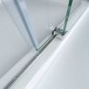 Cabina EGO-17-2, perete fix si usa Glisanta, sticla securizata 8 mm, fara profile metalice, dimensiuni la alegere Cabina EGO-17-2, perete fix si usa Glisanta, sticla securizata 8 mm, fara profile metalice, dimensiuni la alegere