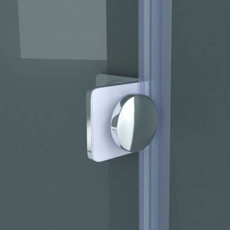 Cabina EGO-17-2, perete fix si usa Glisanta, sticla securizata 8 mm, fara profile metalice, dimensiuni la alegere