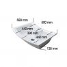 Lavoar EGO 820, Alb, lucios, 58x38 cm, montaj pe blat, ceramica sanitara Lavoar EGO 820, Alb, lucios, 58x38 cm, montaj pe blat, ceramica sanitara